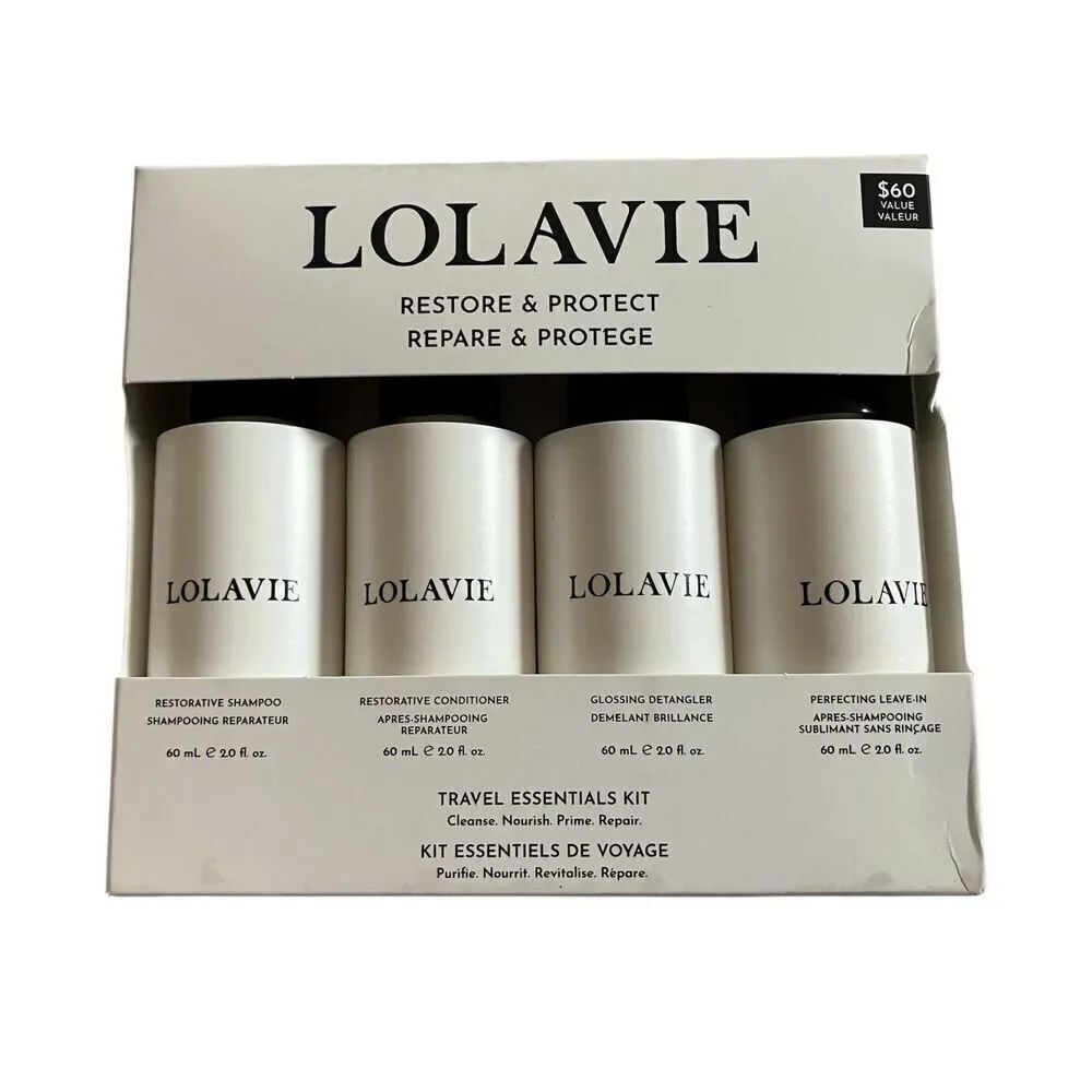 Lolavie - 4 piece Restore & Protect Travel Essentials Kit - New in Box